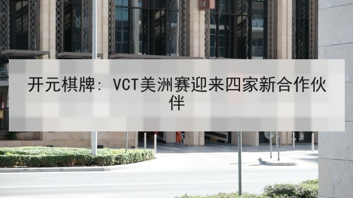 开元棋牌: VCT美洲赛迎来四家新合作伙伴